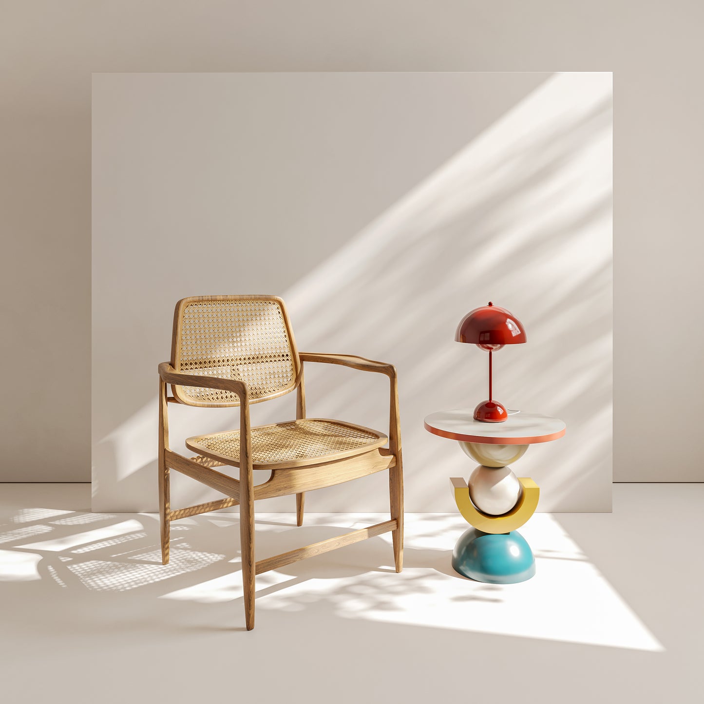 Mesa de Apoio Tamara | Composição em Laca 01