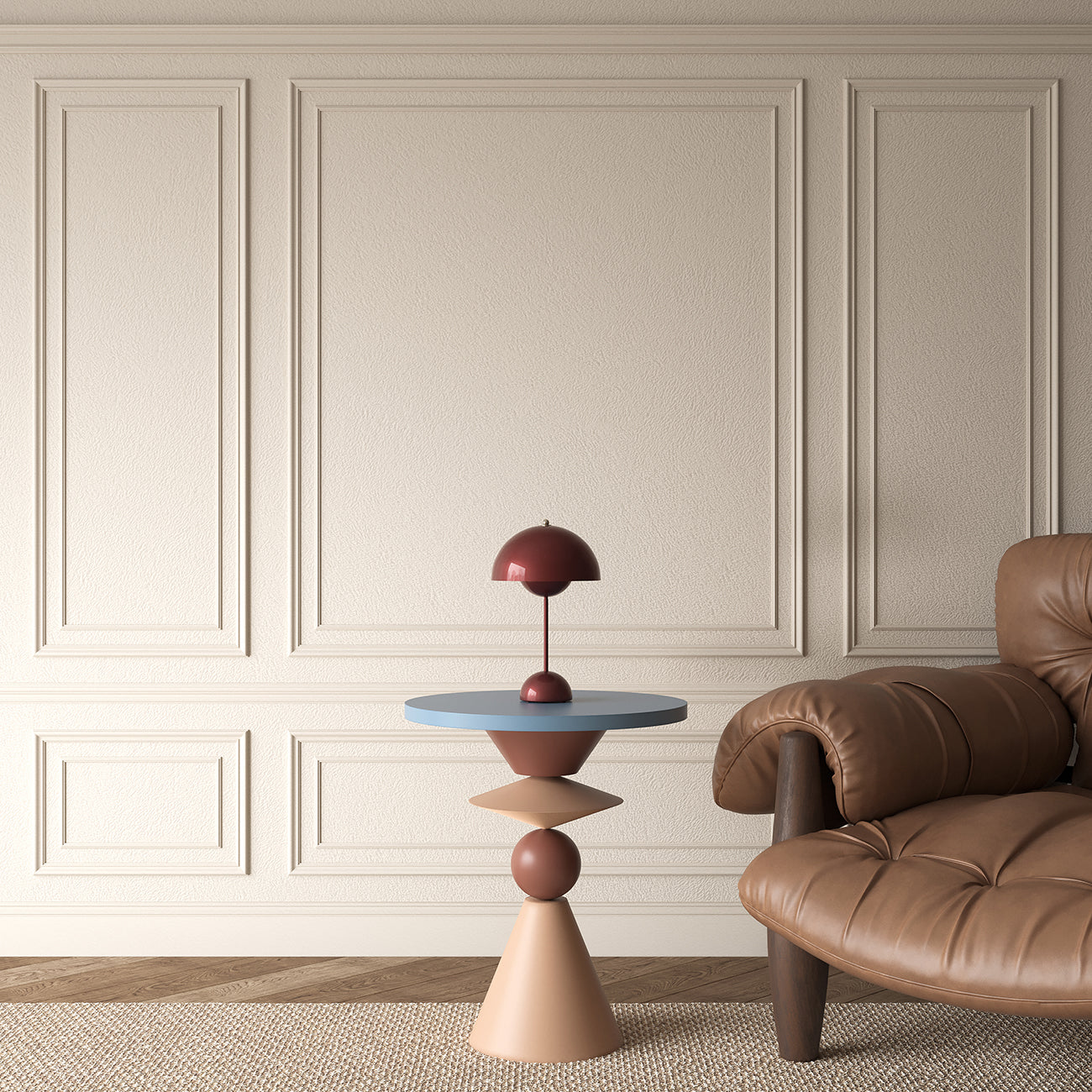 Mesa de Apoio Senhorita M | Composição em Laca 01