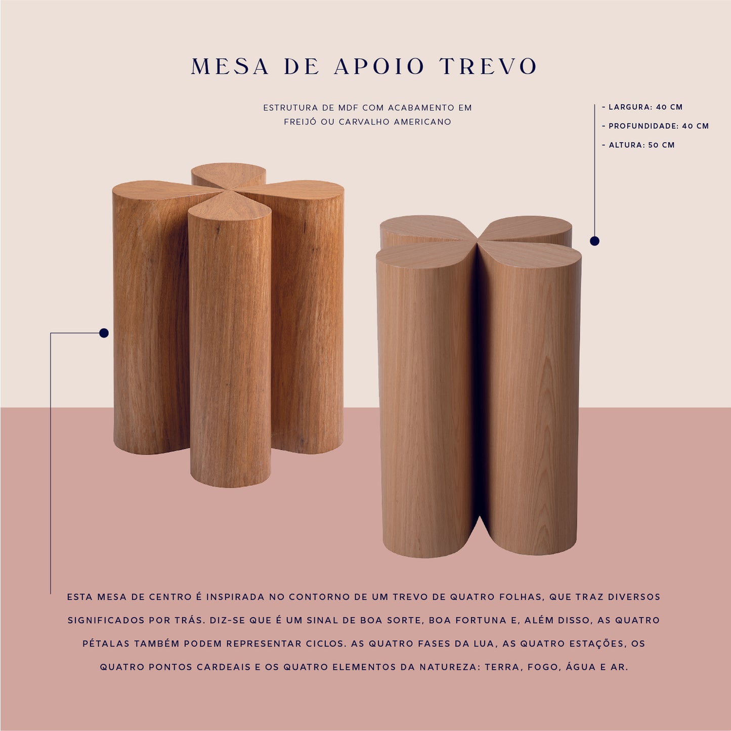 Mesa de Apoio Trevo