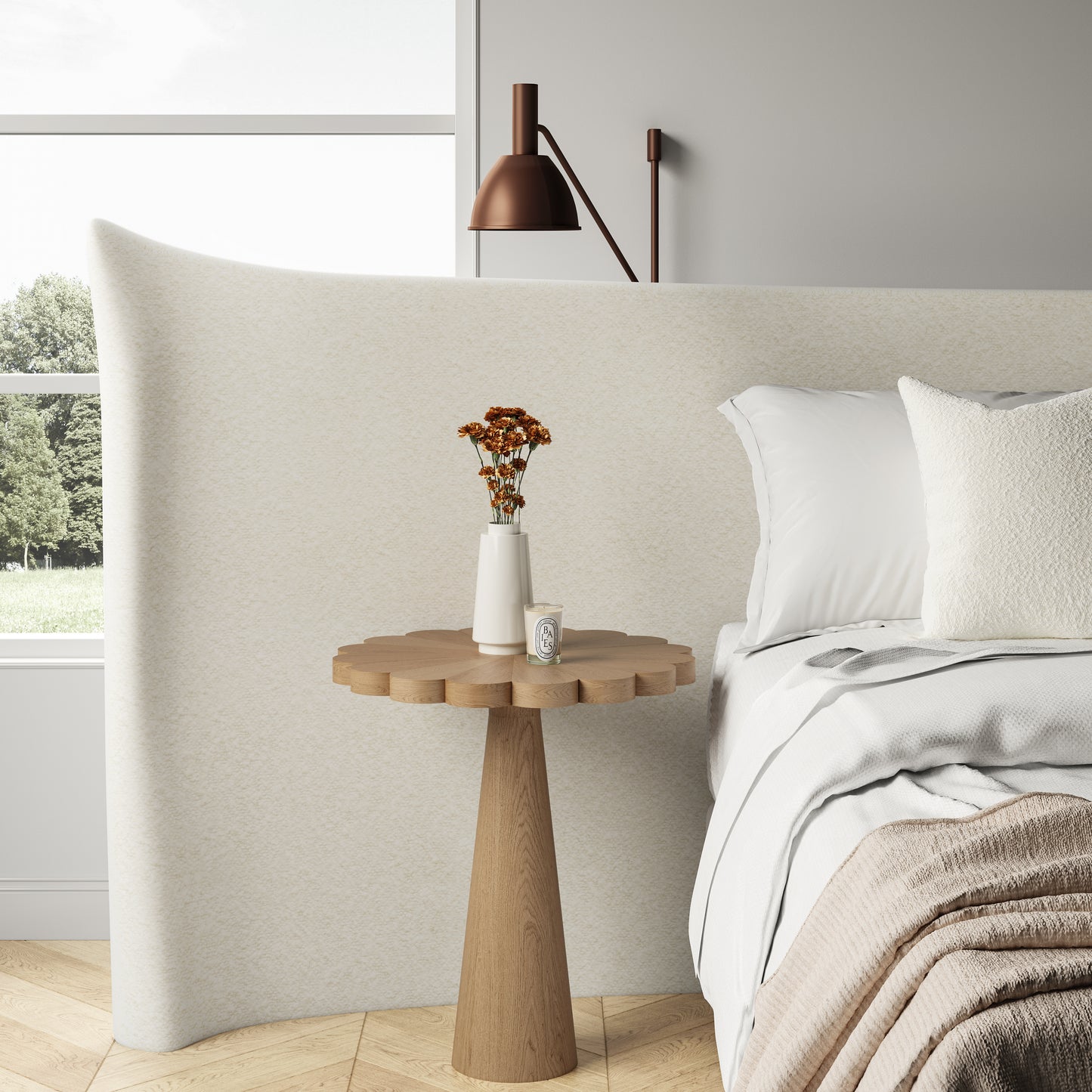 flower side table