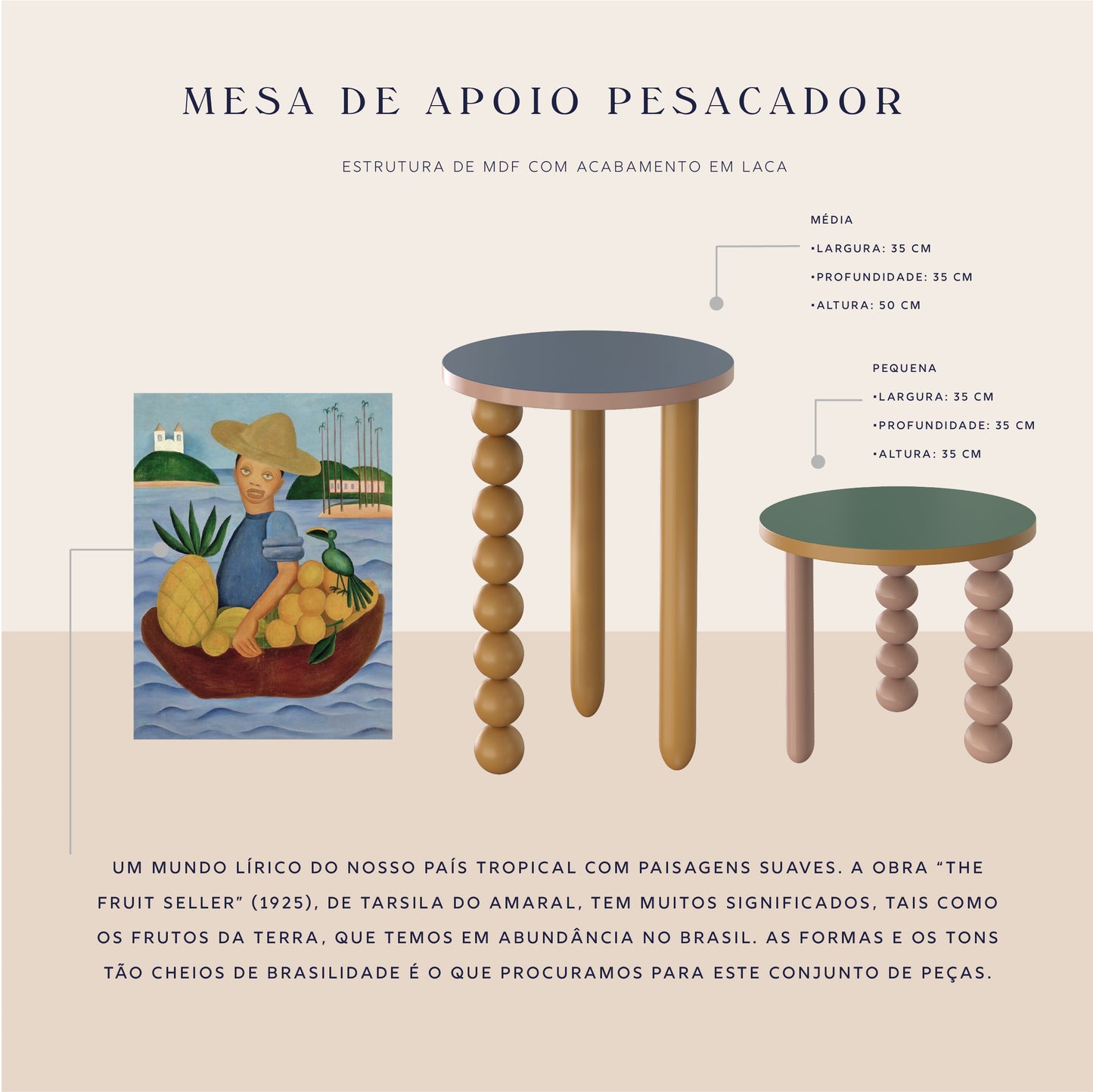 Mesa de Apoio Pescador P